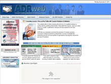 Tablet Screenshot of adrweb.ca